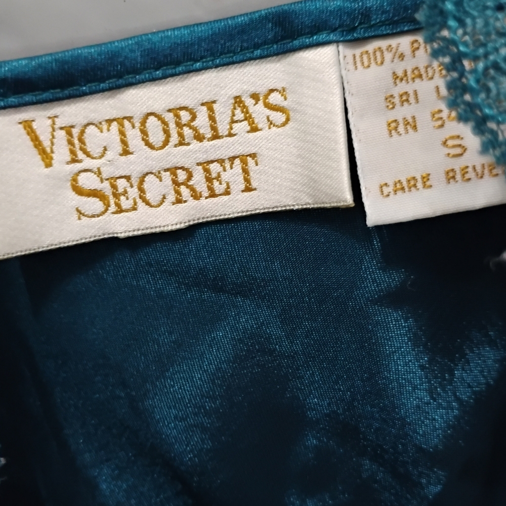 Vintage 1980s 1990s Victoria's Secret Gold Label Lace Midi Slip Dress - Picture 5 of 5